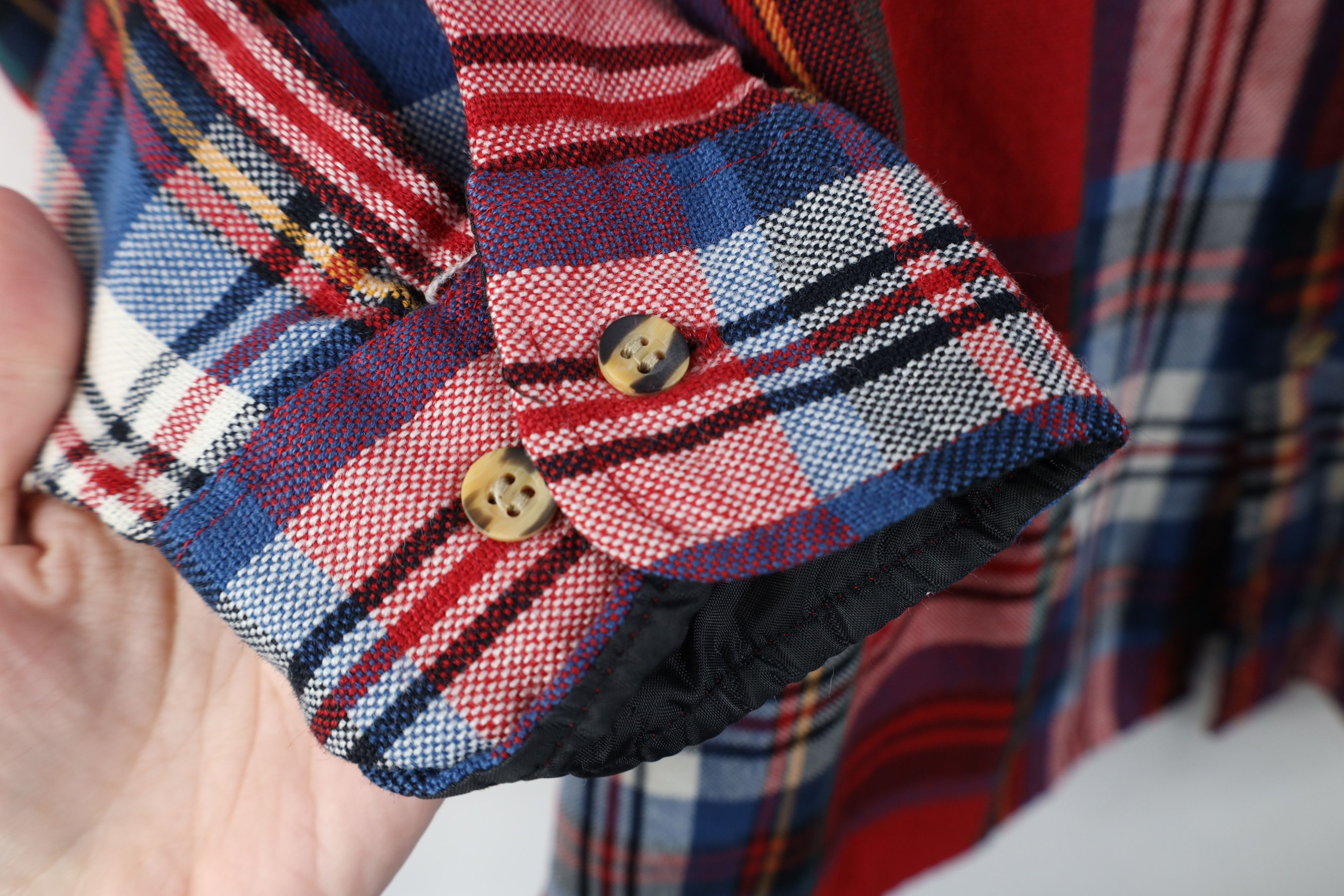 Vintage Vintage 70s 80s Streetwear Pocket Knit Collared Button Shirt Size US L / EU 52-54 / 3 - 4 Thumbnail