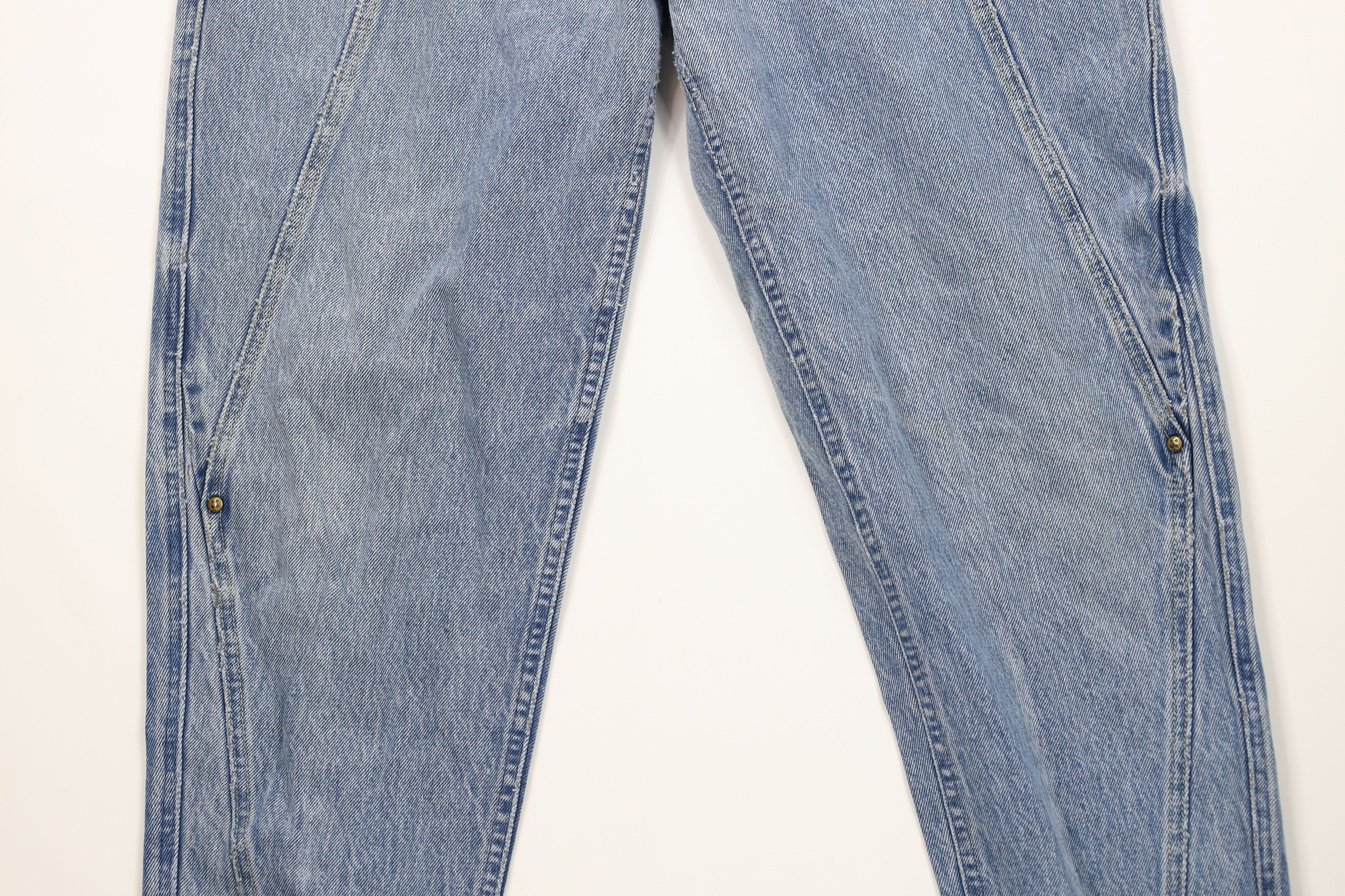 Lee Vintage 80s 90s Lee Tapered Leg Denim Jeans Blue Cotton USA Size 34" / US 12 / IT 48 - 3 Thumbnail
