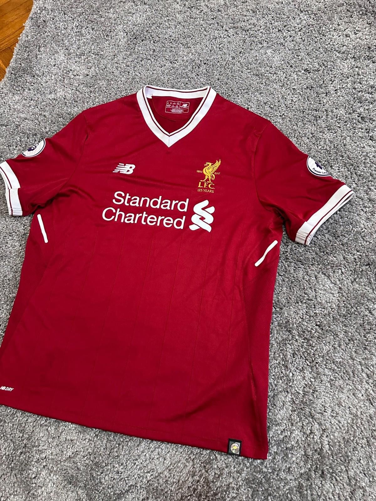 New Balance Liverpool 2017-2018 Home Soccer Jersey Football Kit Sz L Size US M / EU 48-50 / 2 - 2 Thumbnail