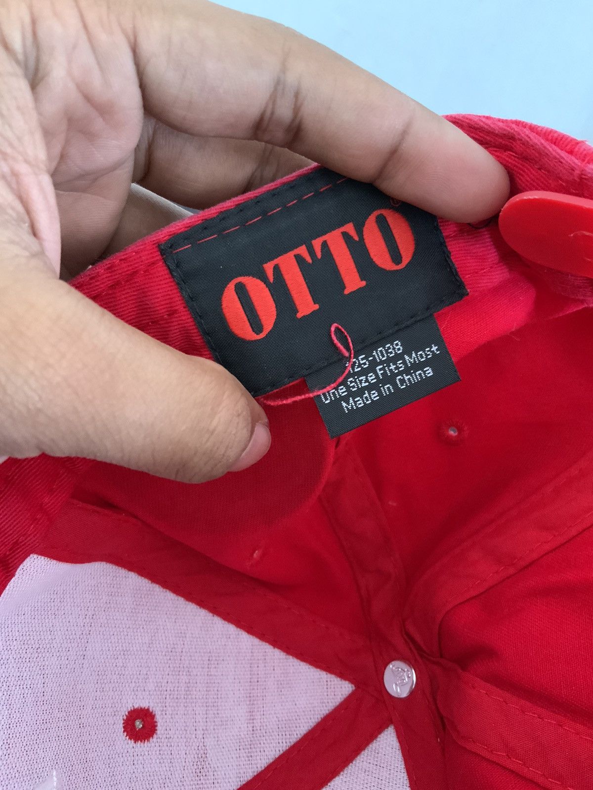 Japanese Brand AZUL by Moussy Otto Red Fade Hat Size ONE SIZE - 17 Thumbnail