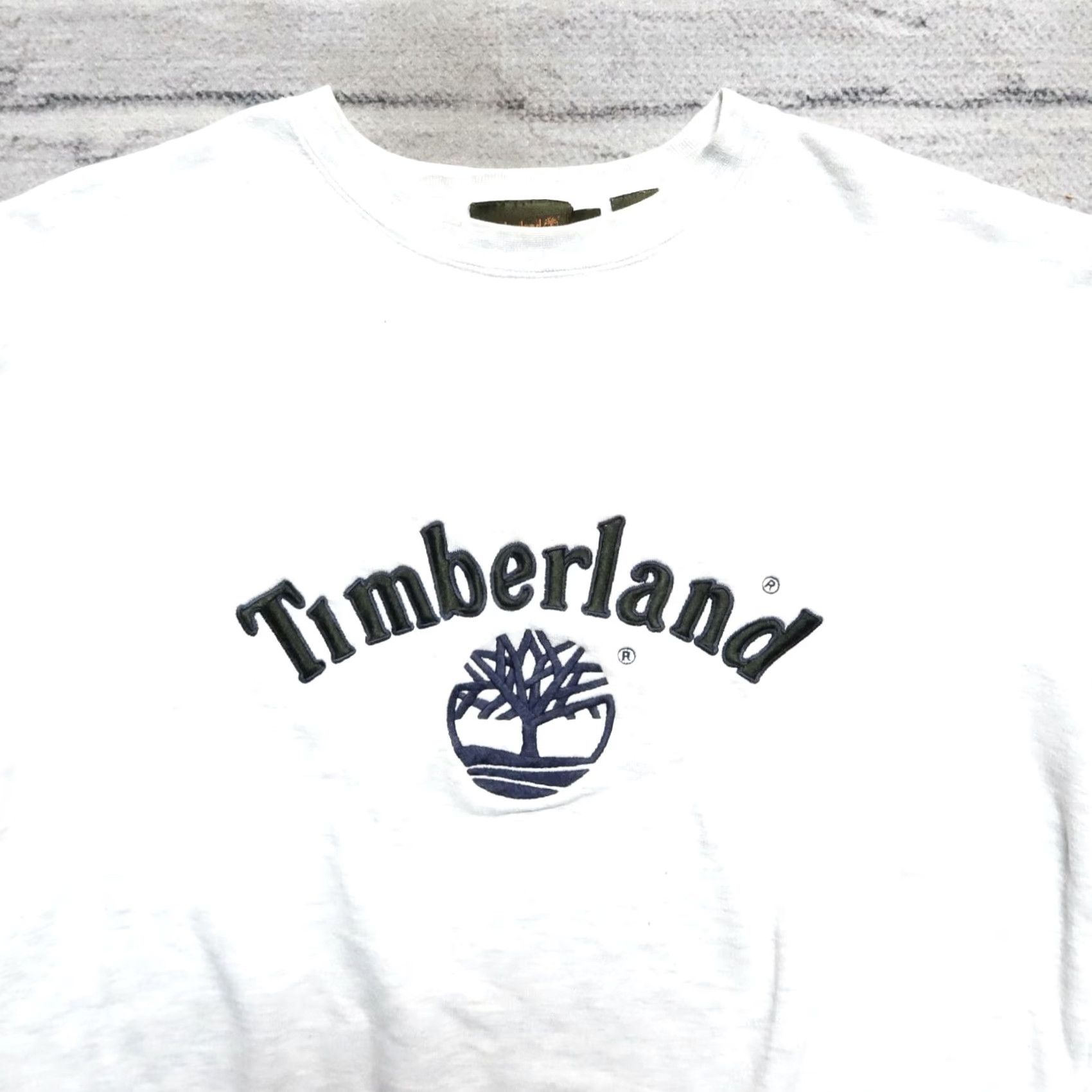 Timberland Vintage Timberland Logo Crew Neck Sweatshirt Men M Heather Sweatshirt Size US M / EU 48-50 / 2 - 2 Thumbnail