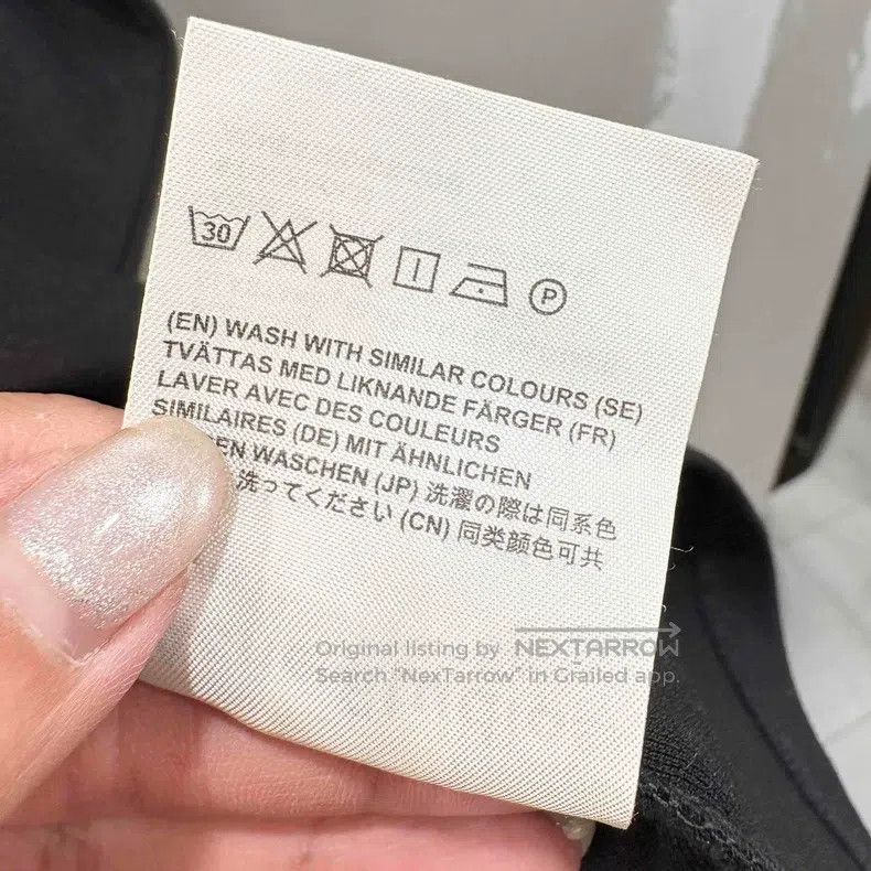 Acne Studios Acne Studios Black Short Sleeve T-Shirt with Portuguese Cl Size US XS / EU 42 / 0 - 4 Thumbnail