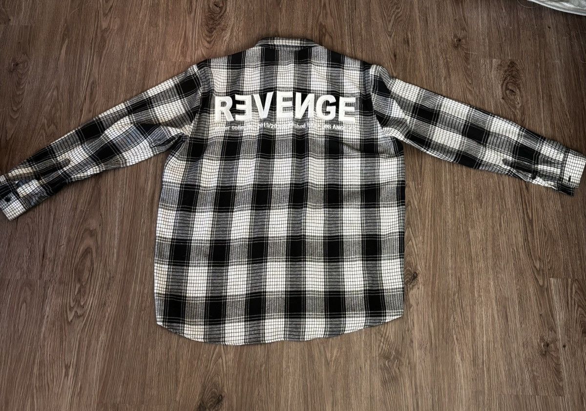 Revenge Revenge Flannel Overshirt Size US L / EU 52-54 / 3 - 1 Thumbnail