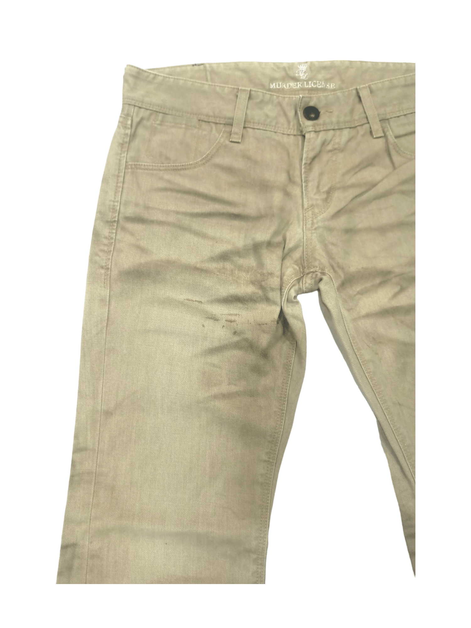 Murder License PUNK FLARE🔥 MURDER LICENSE Smokes Whiskers Denim Size US 33 - 3 Thumbnail