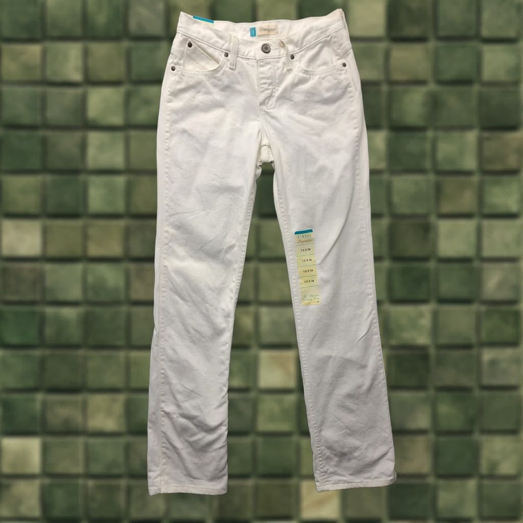 Wrangler Wrangler Jeans Womens Regular Bootcut Mid Rise 1/2 Zip Button Denim Blue 34 In Inseam 2 5-Pocket Riding Cowgirl Cash Size 26" / US 2 / IT 38 - 1 Thumbnail