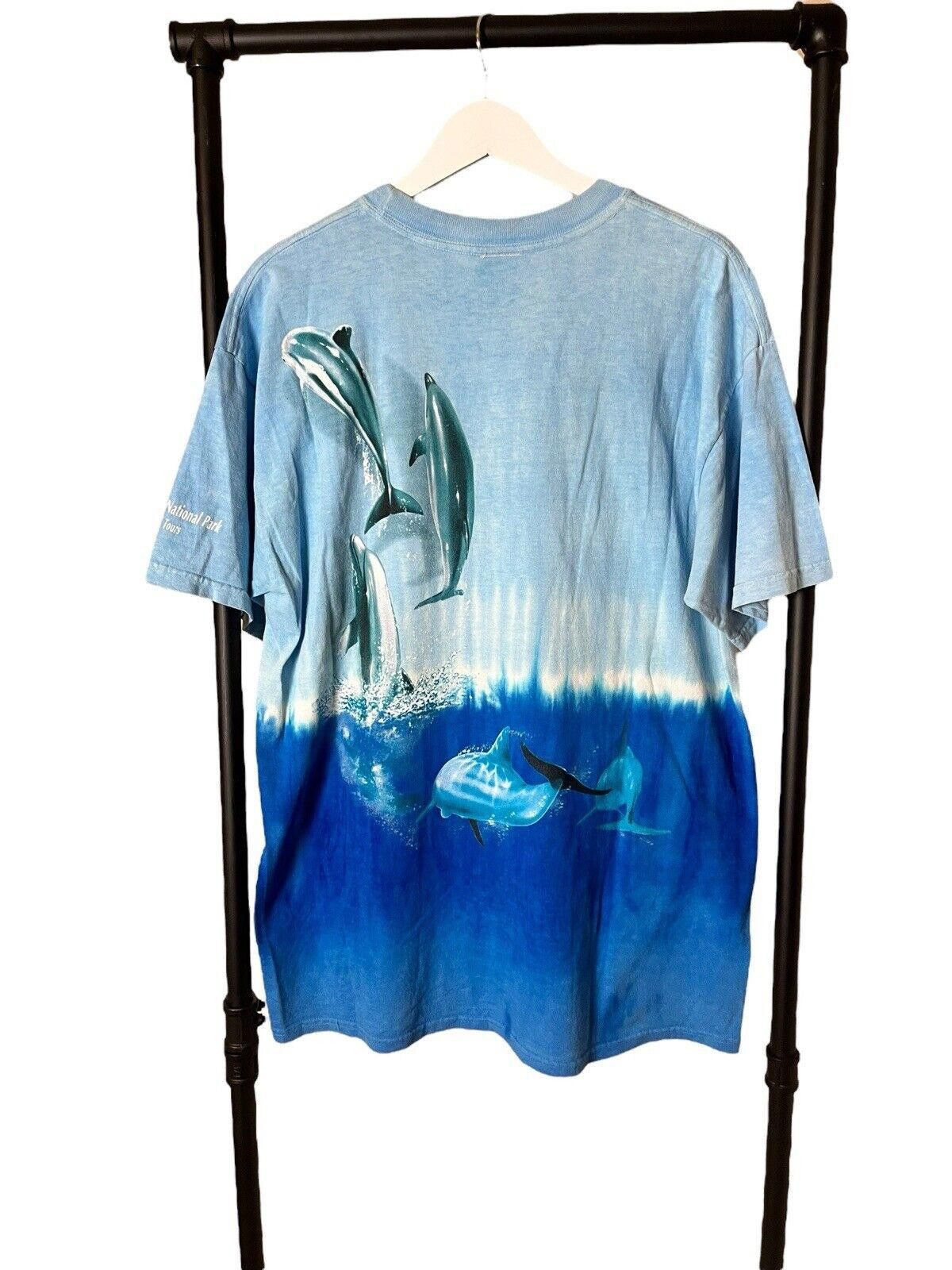 Vintage Vintage 90s Dolphin Tye Dye AOP T-shirt Large Wild Gear Size US L / EU 52-54 / 3 - 6 Thumbnail