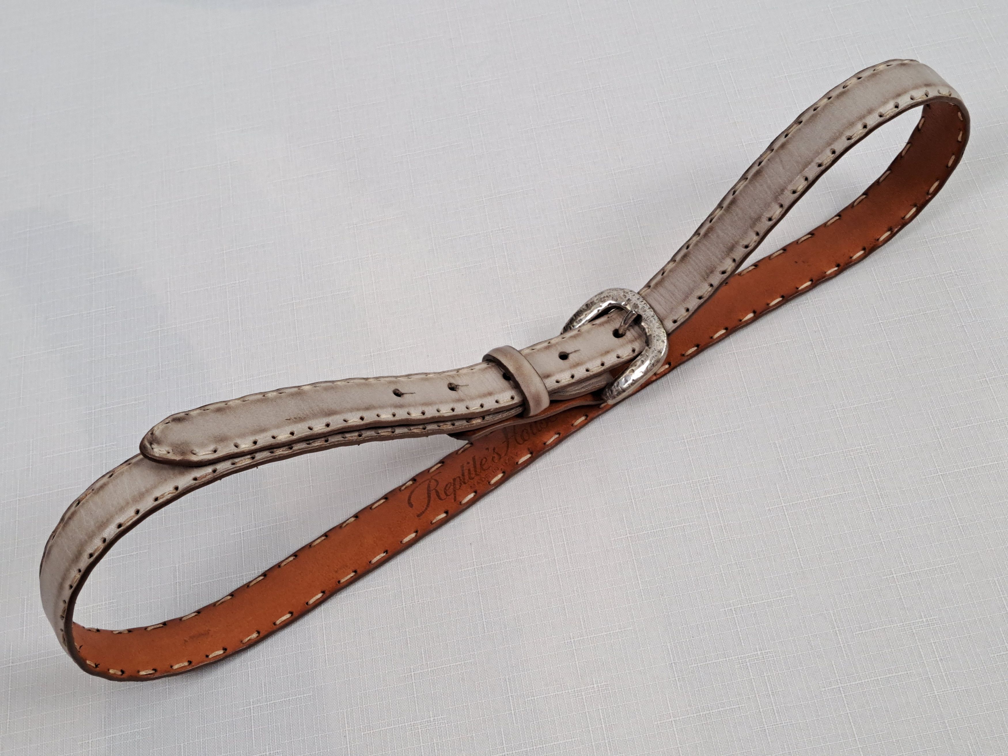 Other Reptile's House leather belt. Made in Italy. Size ONE SIZE - 4 Thumbnail