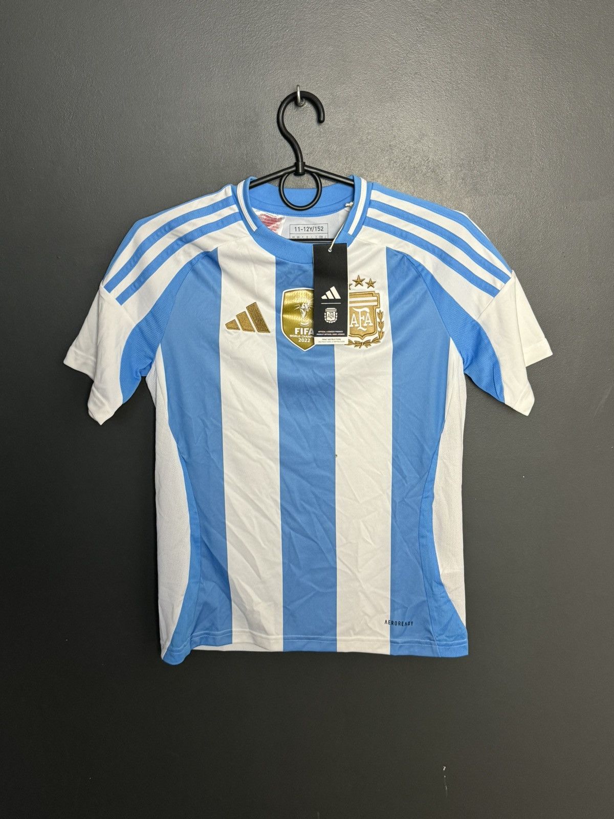 Adidas KIDS New Argentina National Team 2024 Home Football Jersey Size US XS / EU 42 / 0 - 1 Thumbnail