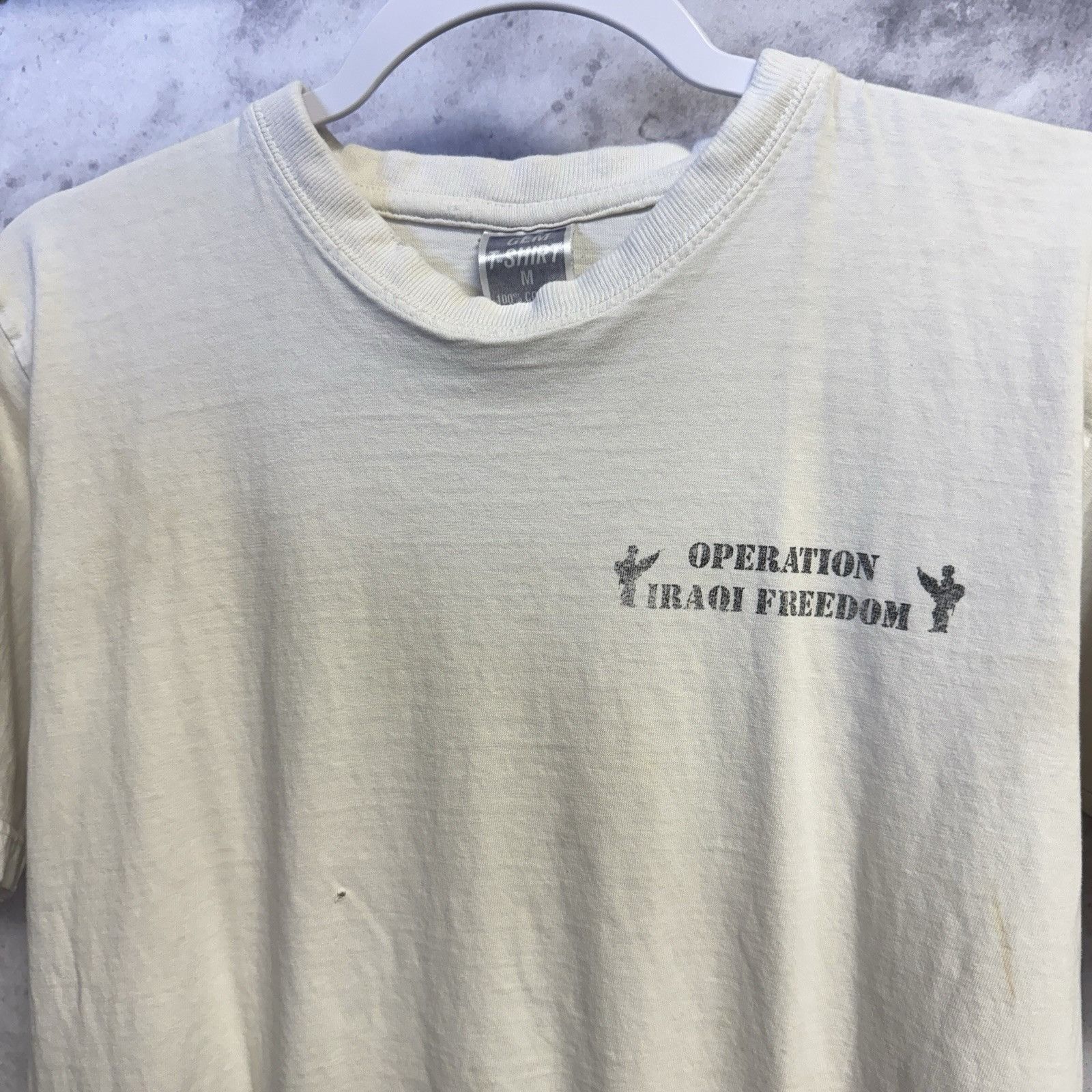 Vintage Vintage Operation Iraqi Freedom T Shirt White Adult Medium Size US M / EU 48-50 / 2 - 3 Thumbnail