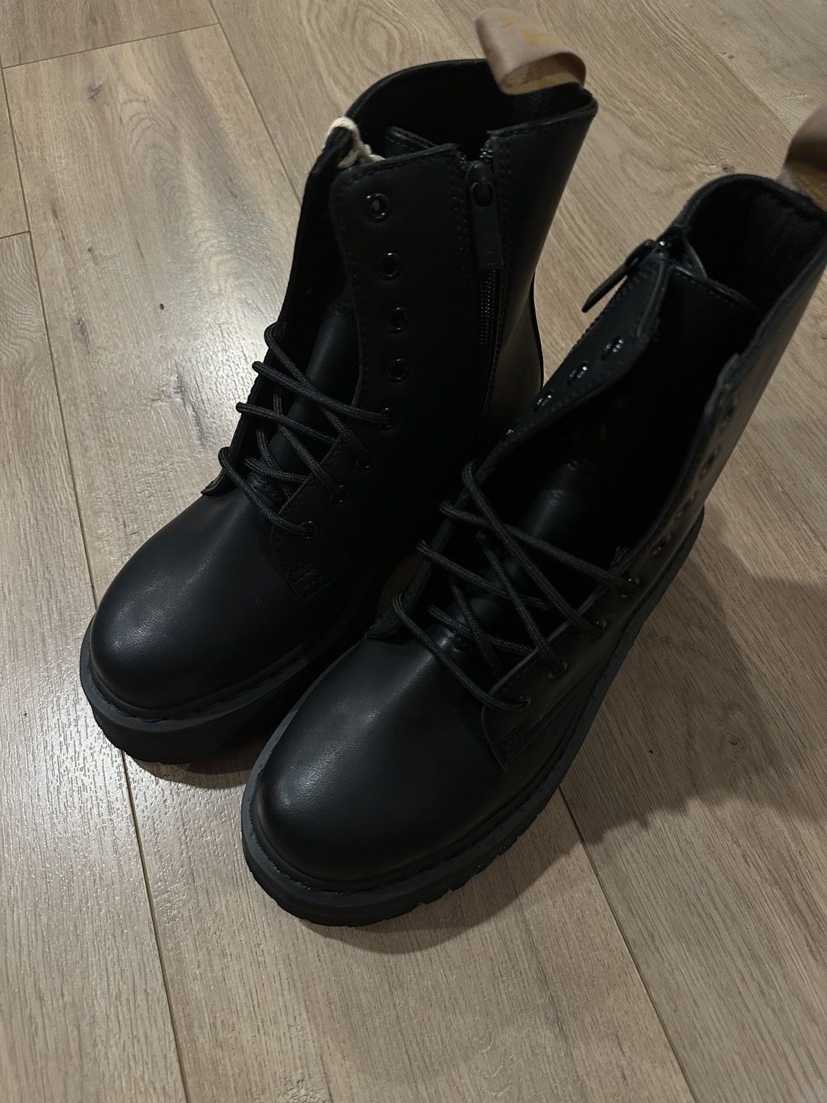 Dr. Martens VEGAN JADON II BOOT MONO PLATFORMS LEATHER COMBAT BOOTS Size US 9 / IT 39 - 14 Thumbnail