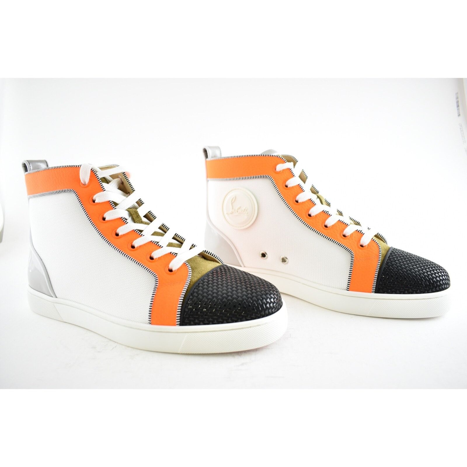 Christian Louboutin Christian Louboutin Mens Louis Orlato Flat Black White Size US 8 / EU 41 - 4 Thumbnail