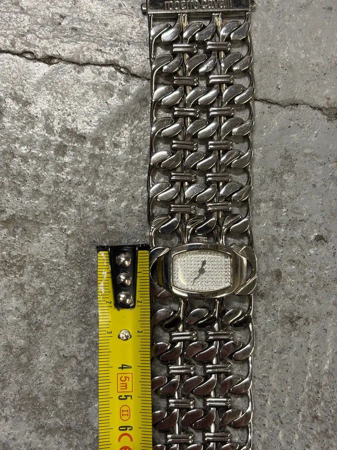 Roberto Cavalli Roberto Cavalli Cuban Chain Grey Watch Size ONE SIZE - 12 Thumbnail
