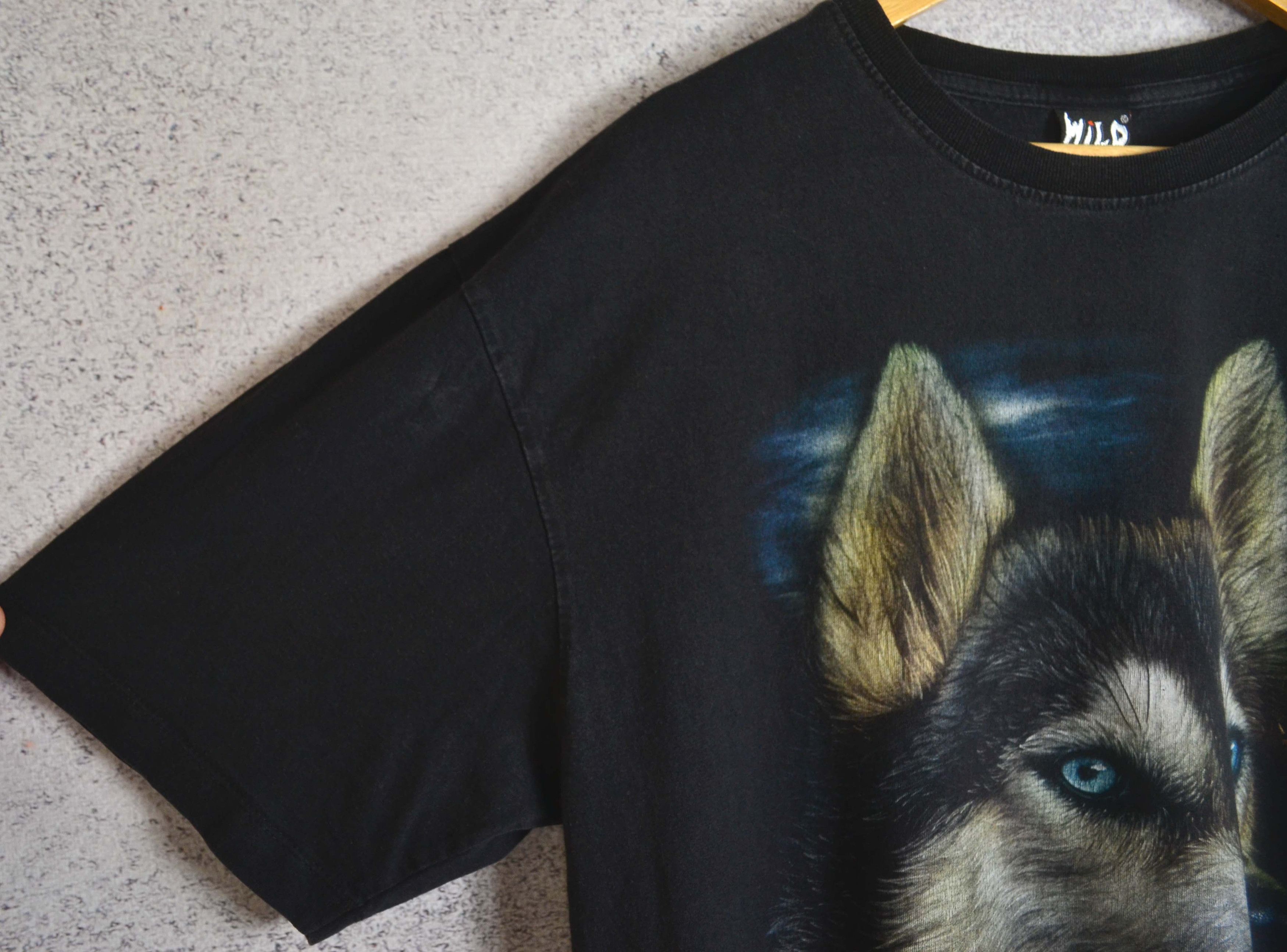 Harley Davidson Wild Wolf Bikes Vintage T-shirt Short Sleeve Size US XL / EU 56 / 4 - 5 Thumbnail