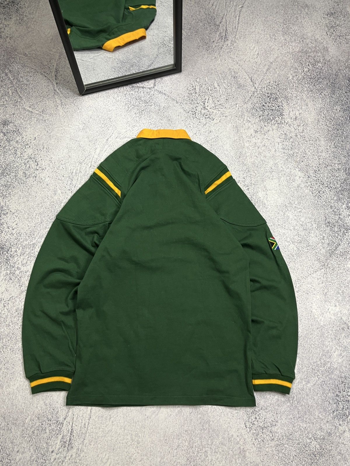 Nike × Vintage Vintage Nike Rugby Shirt Castle Lager South Africa Rugby Size US L / EU 52-54 / 3 - 11 Thumbnail