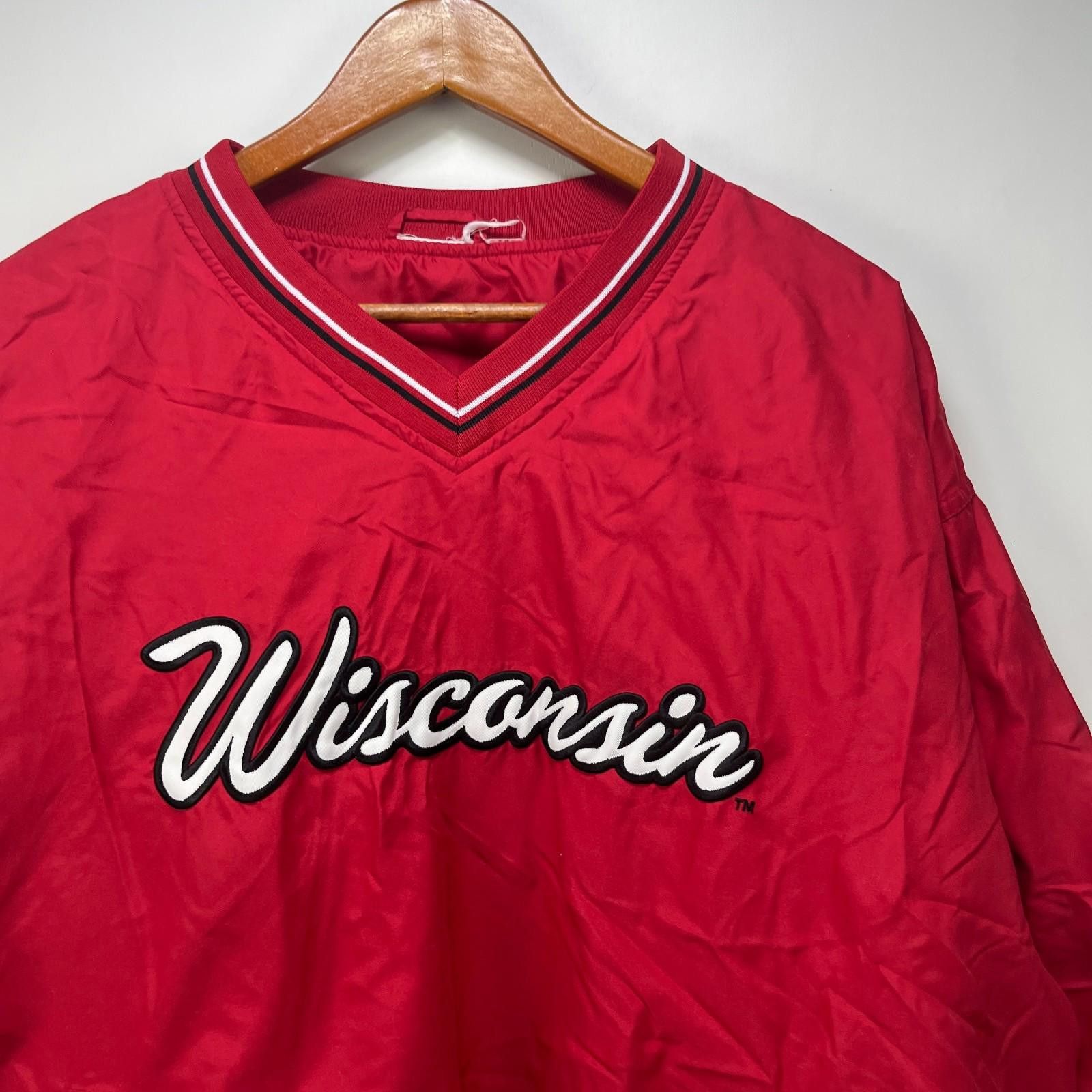 Other Vintage Wisconsin Badgers Pullover Windbreaker Jacket Large Size ONE SIZE - 2 Thumbnail
