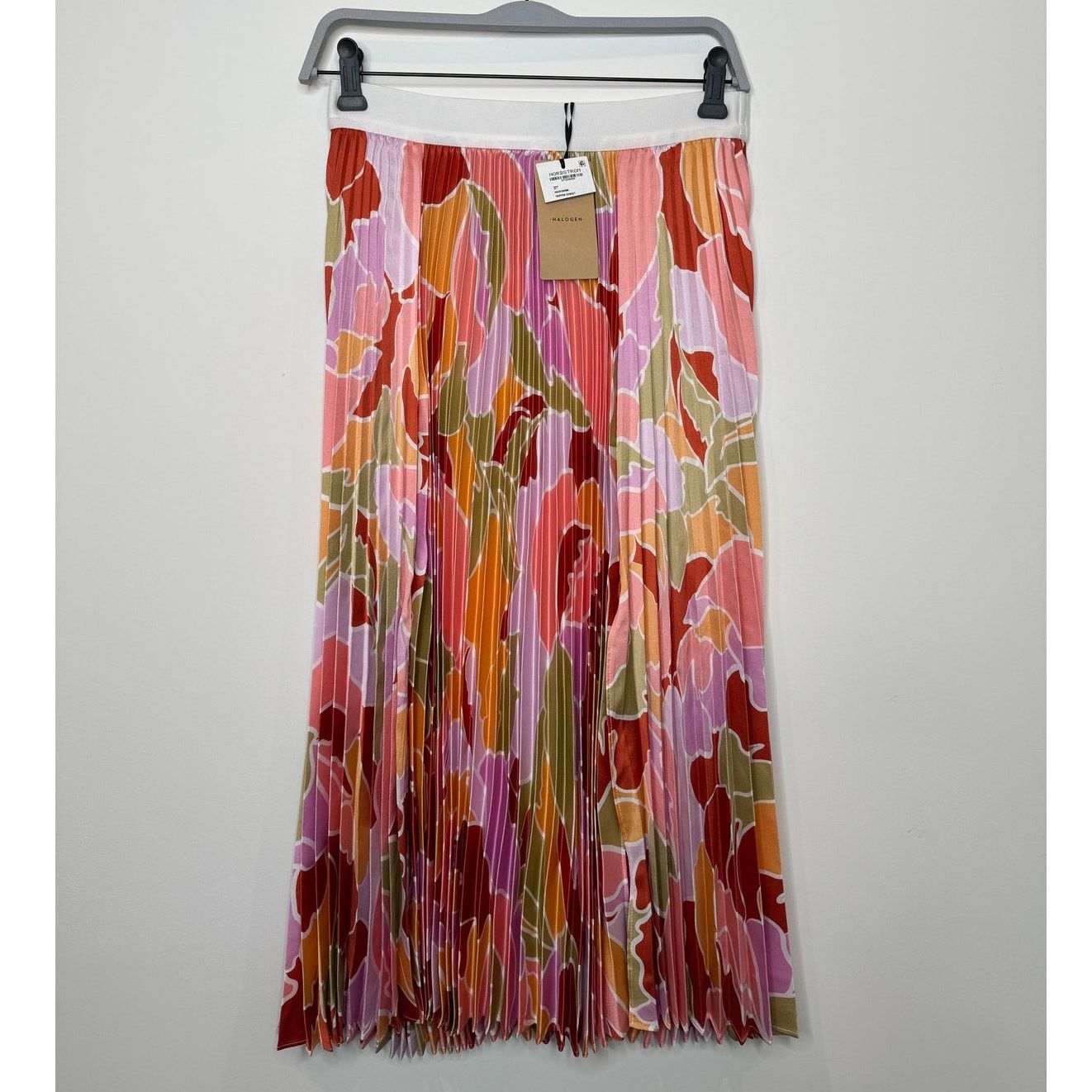 Nordstrom NWT HALOGEN Nordstrom Double Slit Pleat Skirt Canyon Sunset Size 26" / US 2 / IT 38 - 1 Thumbnail