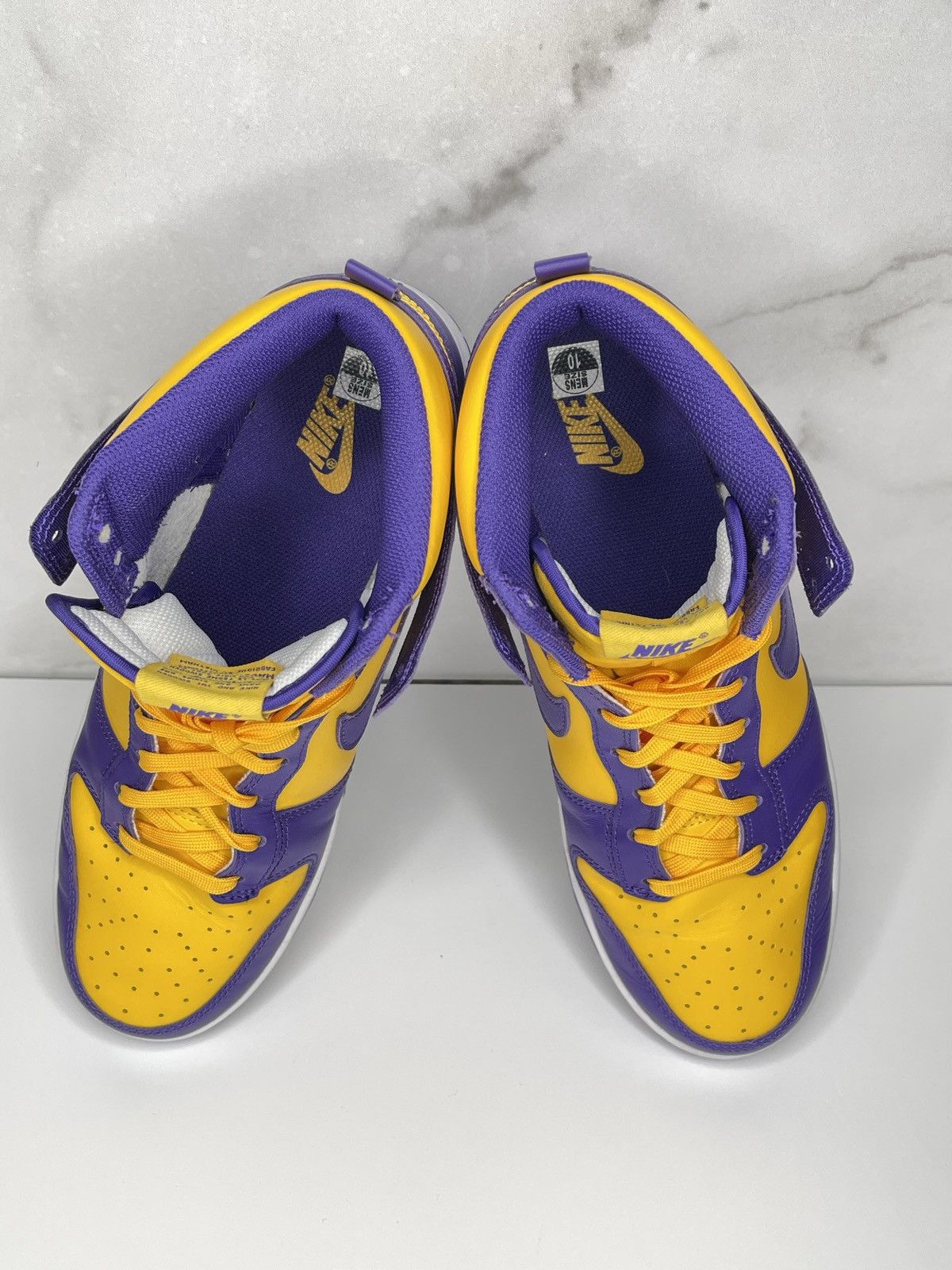 Jordan Brand Men's Nike Dunk Hi Retro "Game Royal" White/Game Royal-Total Size US 10 / EU 43 - 4 Thumbnail