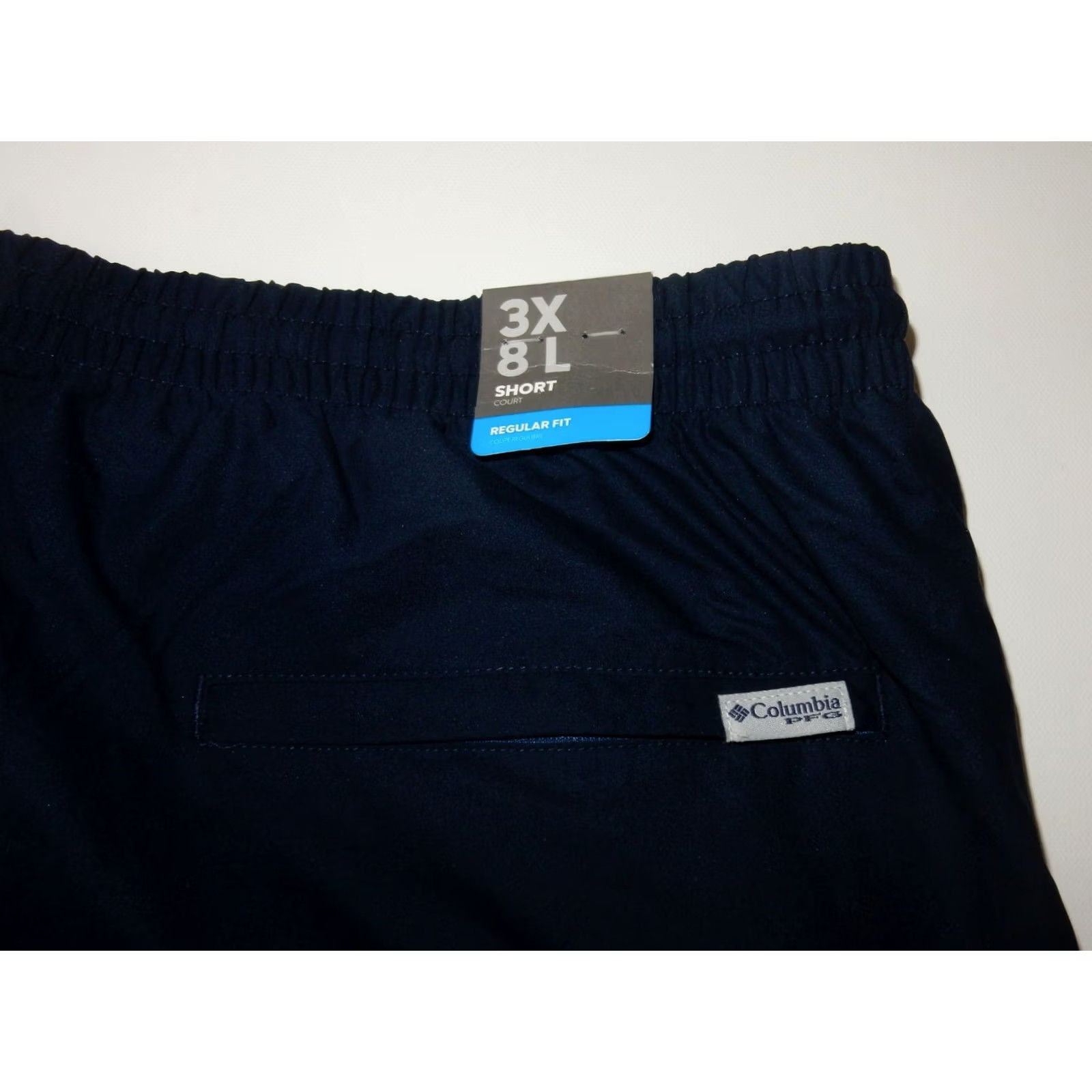 Vintage VINTAGE NWT Columbia PFG Men's Swim Trunks Solid Blue XXXL 43in Waist 21in Length 8in Inseam Mens Size US 31 - 3 Thumbnail
