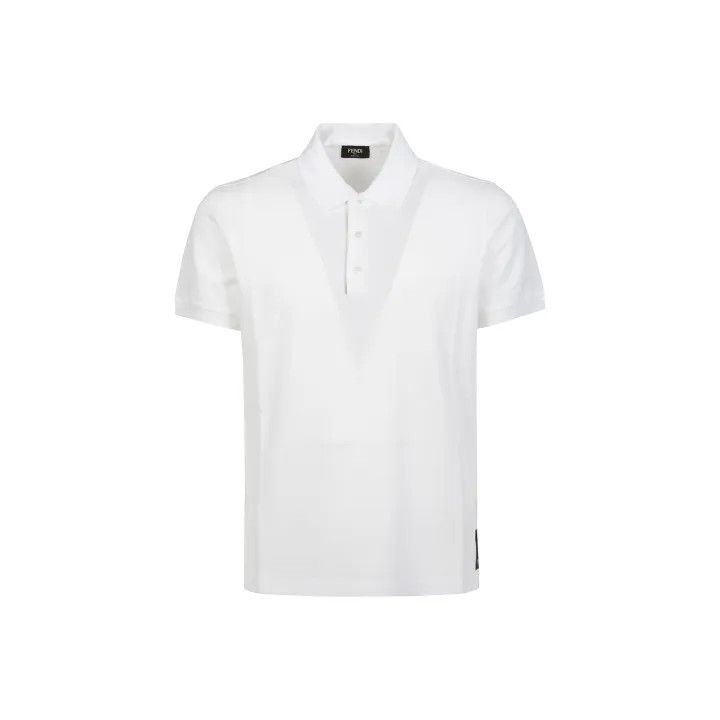 Fendi Fendi White Short Sleeve Polo Shirt 0079 Size US L / EU 52-54 / 3 - 1 Thumbnail