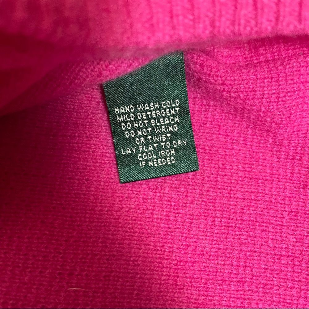 Ralph Lauren Ralph Lauren Pink Cashmere Poncho One Size Size ONE SIZE - 7 Thumbnail