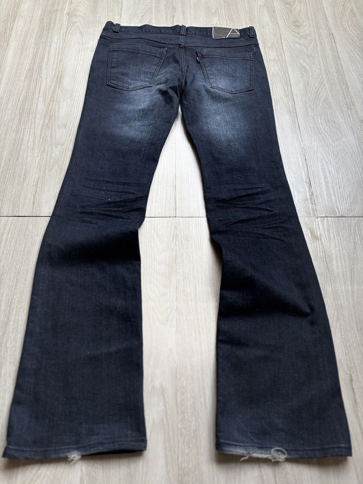 Japanese Brand Lad musician lace up flare jeans Size US 31 - 6 Thumbnail