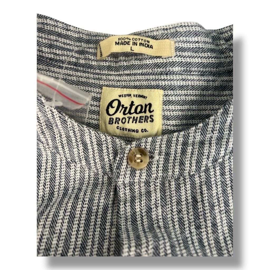 Other Orton Brothers 100% Cotton Striped Pullover Top Size Large Size US L / EU 52-54 / 3 - 4 Thumbnail