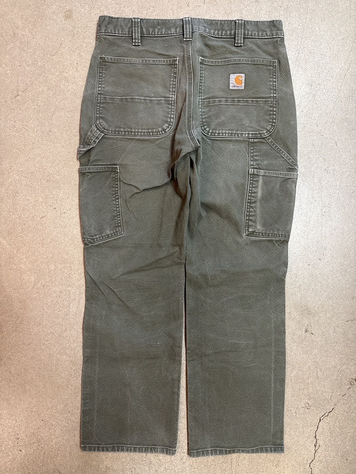 Carhartt Vintage Carhartt Green Double Knee Pants Size US 32 / EU 48 - 2 Thumbnail