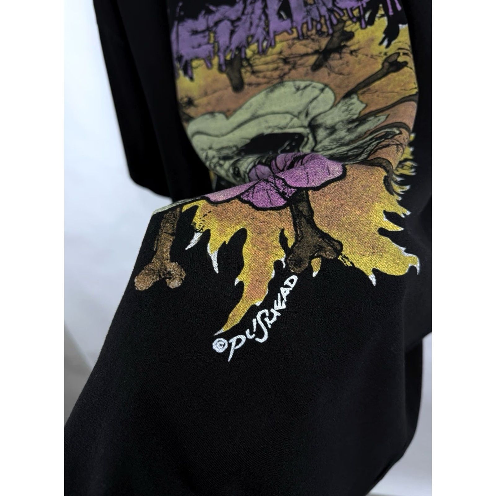 Etro VINTAGE Metallica T-Shirt Rock Men L/XL Black Skull Pushead Retro Size US L / EU 52-54 / 3 - 5 Thumbnail