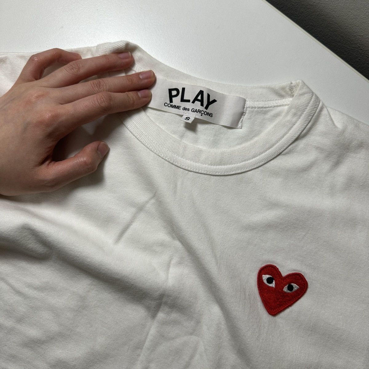 Comme des Garcons CDG play logo t shirt Size S / US 4 / IT 40 - 4 Thumbnail