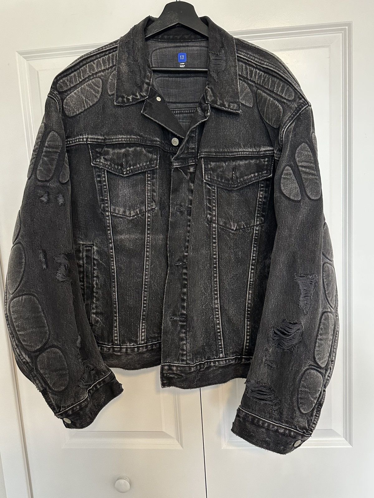 Yeezy Gap Engineered by Balenciaga Padded Denim Jacket Grey