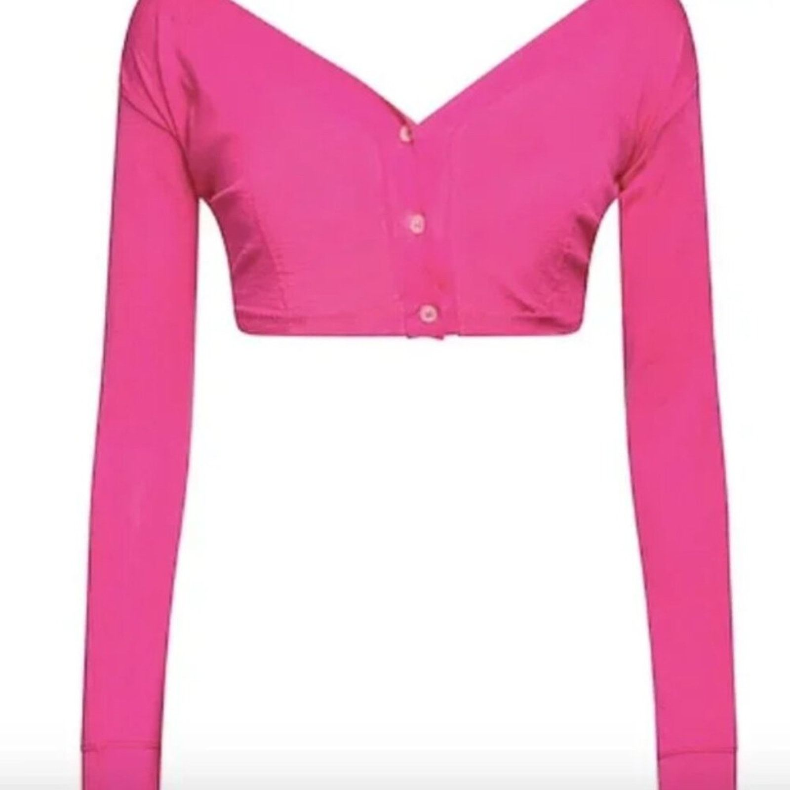 Jacquemus Jacquemus cropped button fastening cardigan size 8 Size M / US 6-8 / IT 42-44 - 2 Thumbnail