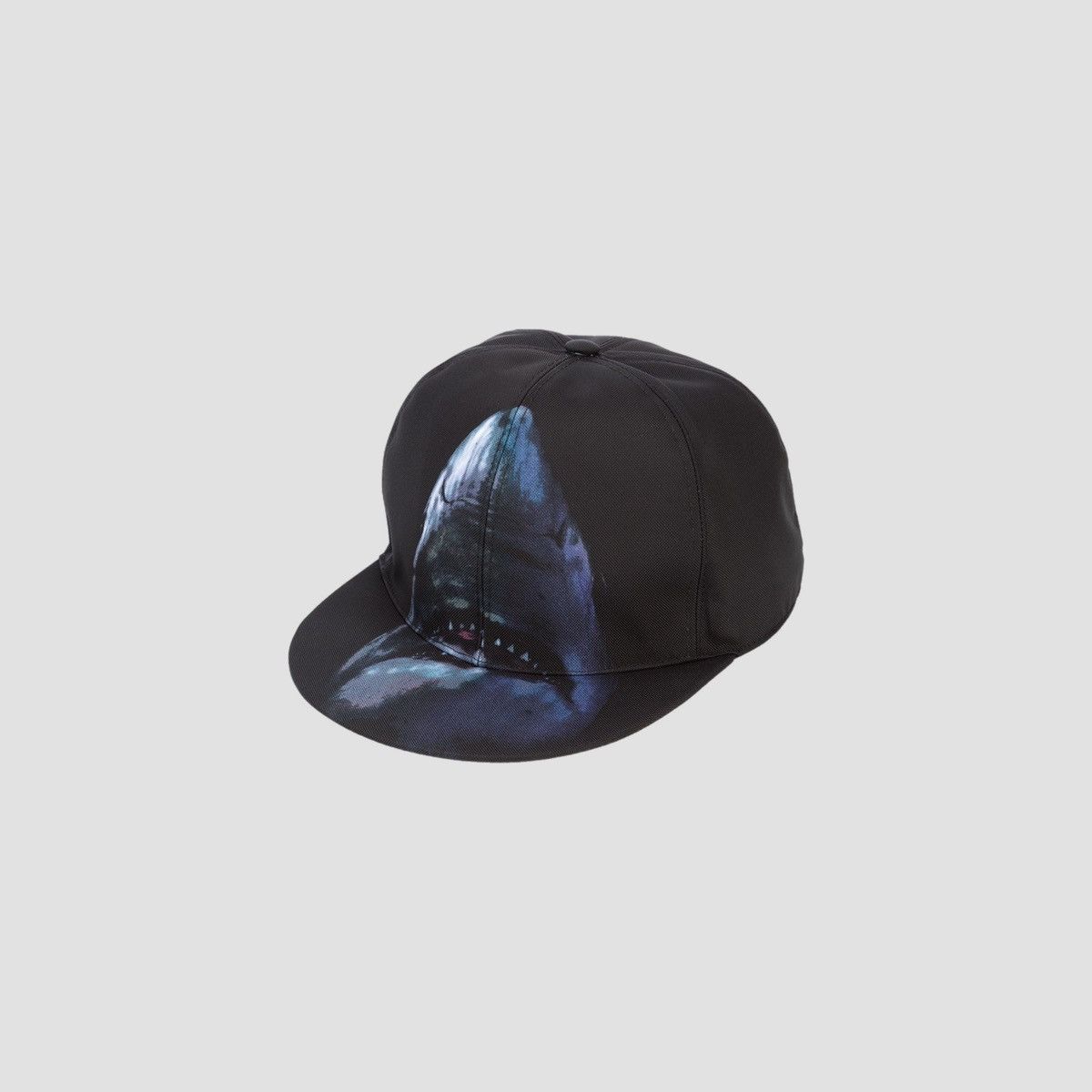 image of Givenchy Shark Print Cap in Black, Men's