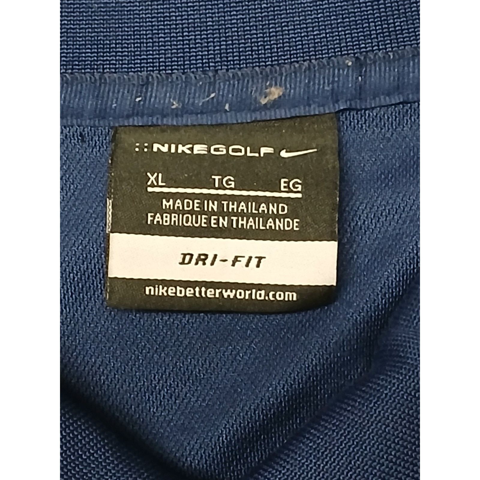 Nike Nike Golf Dri-Fit (XL) Navy Blue Button Collar Shirt Size US XL / EU 56 / 4 - 5 Thumbnail