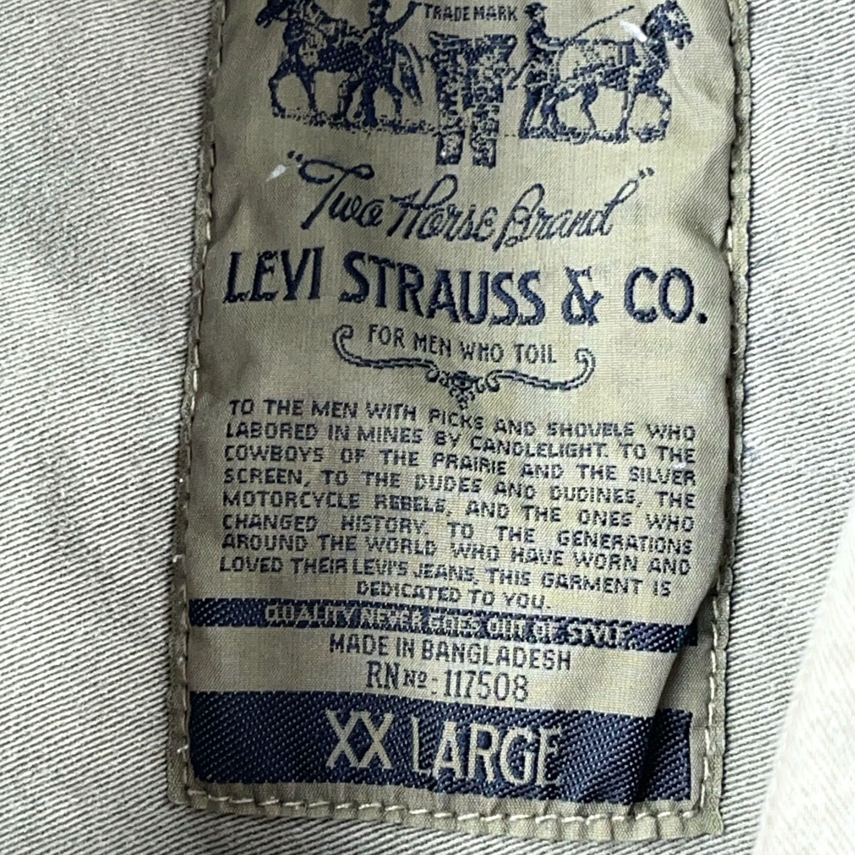 Levi's VINTAGE Levi’s Denim Western Shirt Mens XXL Green Button-Up Cowboy Y2K Size US XXL / EU 58 / 5 - 3 Thumbnail
