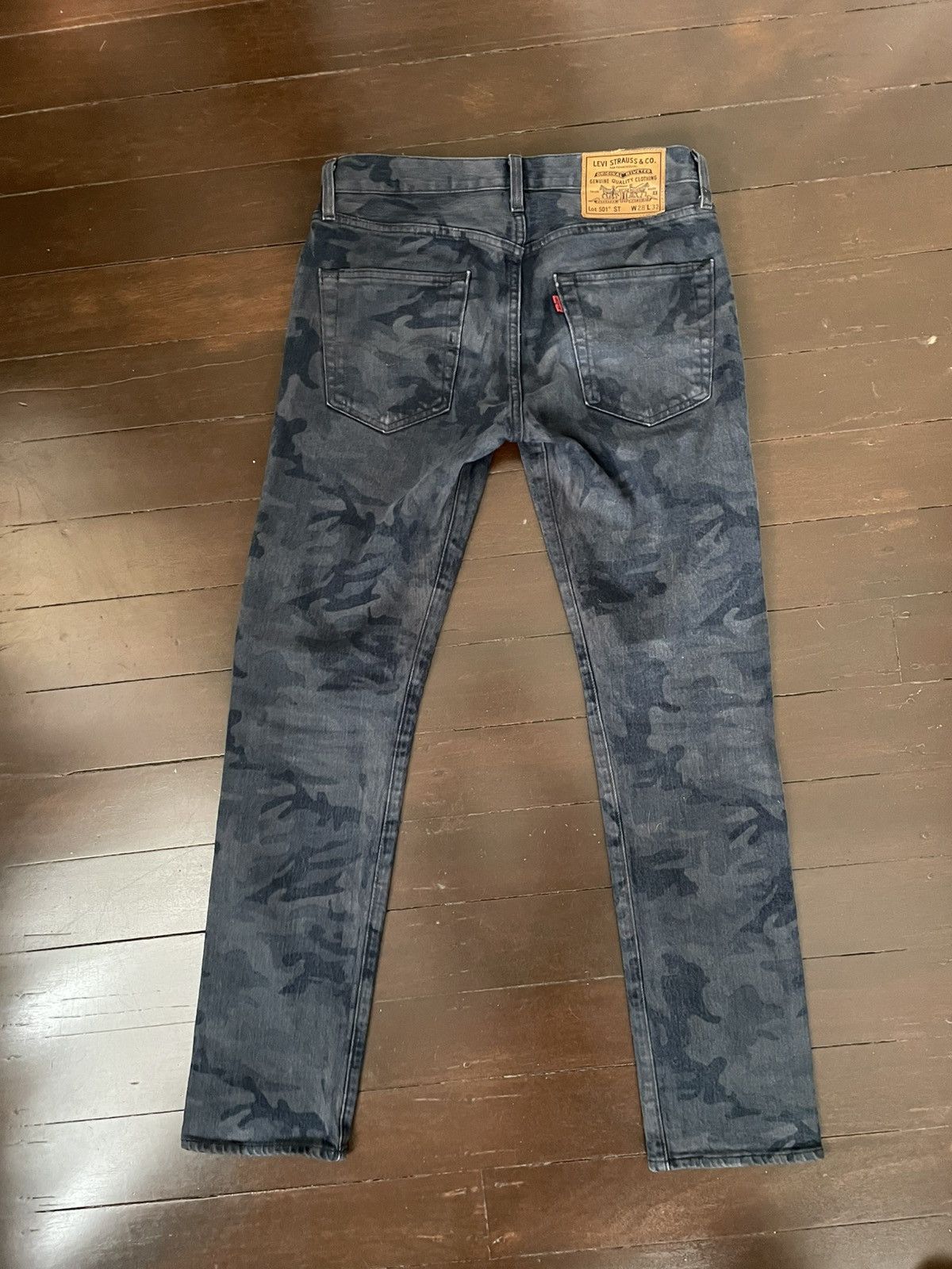 Levi's Levi’s Fresh Leaves Justin Timberlake Camo Jeans Size US 28 / EU 44 - 3 Thumbnail