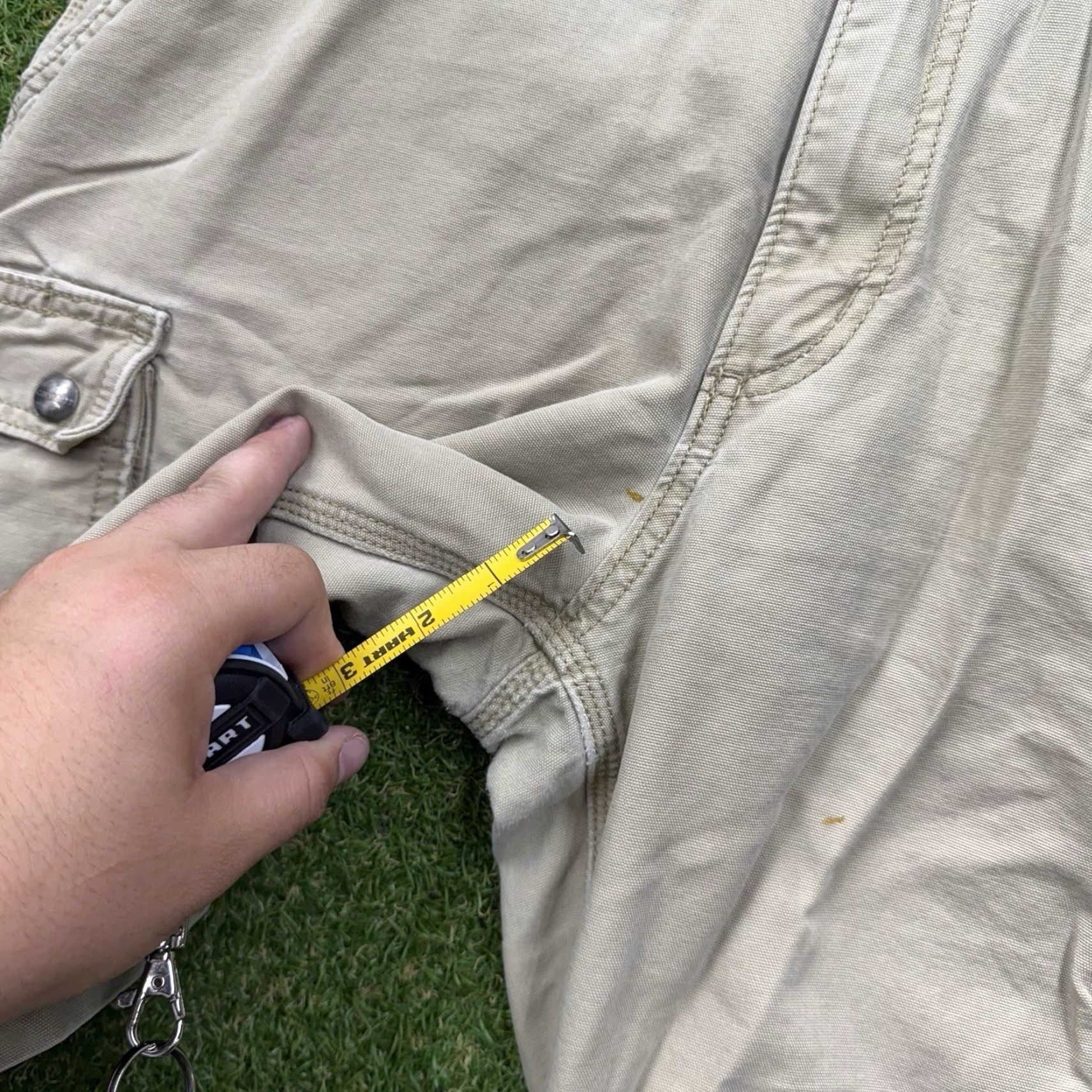 Carhartt VINTAGE Carhartt Men's Cargo Shorts 36 Relaxed Fit Canvas Outdoor Workwear Beige Summer Casual Size US 36 / EU 52 - 7 Thumbnail