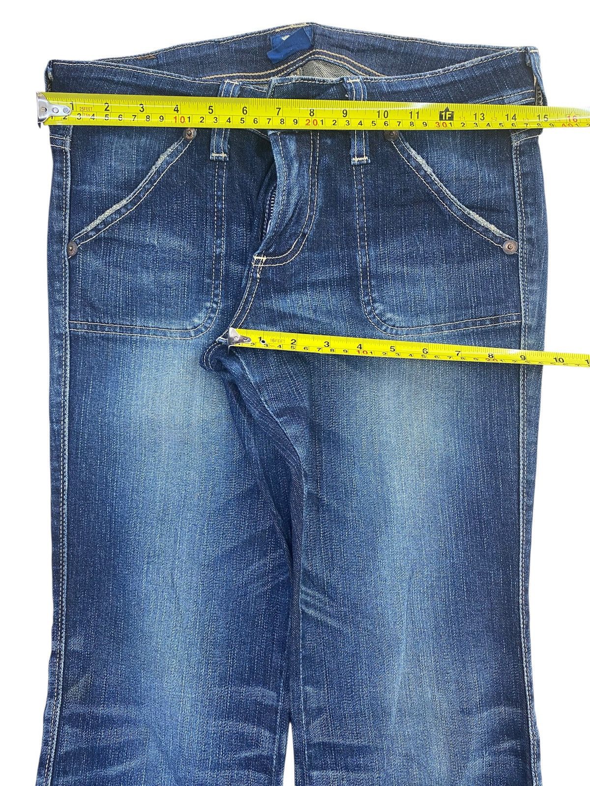 Edwin Edwin X Something Dark Faded Wash Style Flare Jeans Size US 30 / EU 46 - 5 Thumbnail