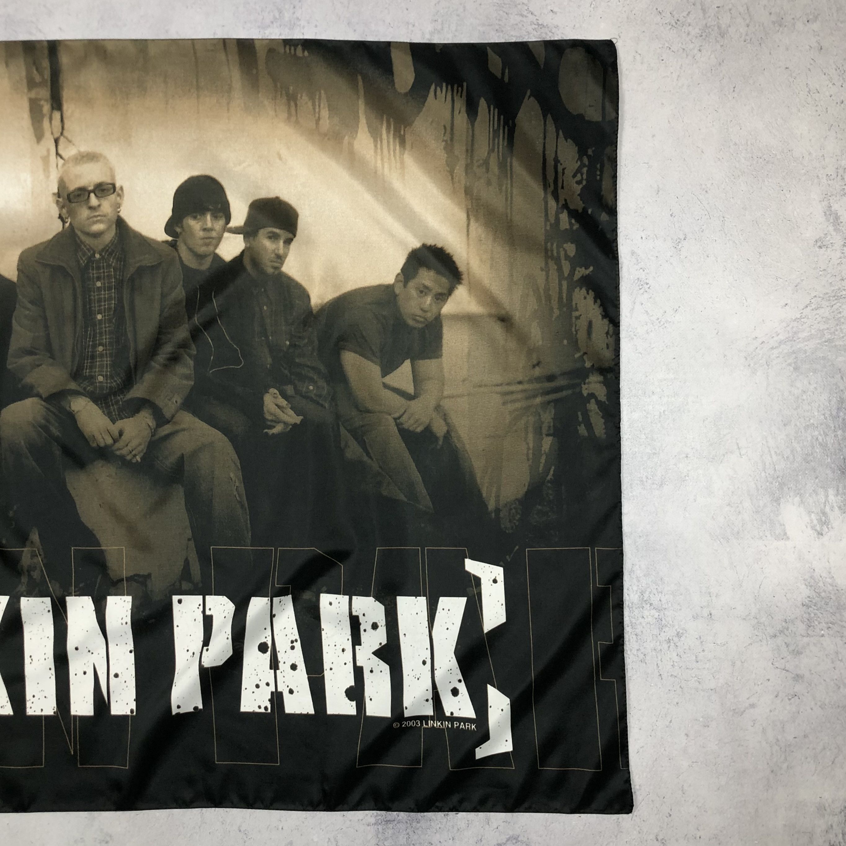 Band Tees 2003 Linkin Park Flag Poster Wallpaper Size ONE SIZE - 7 Thumbnail