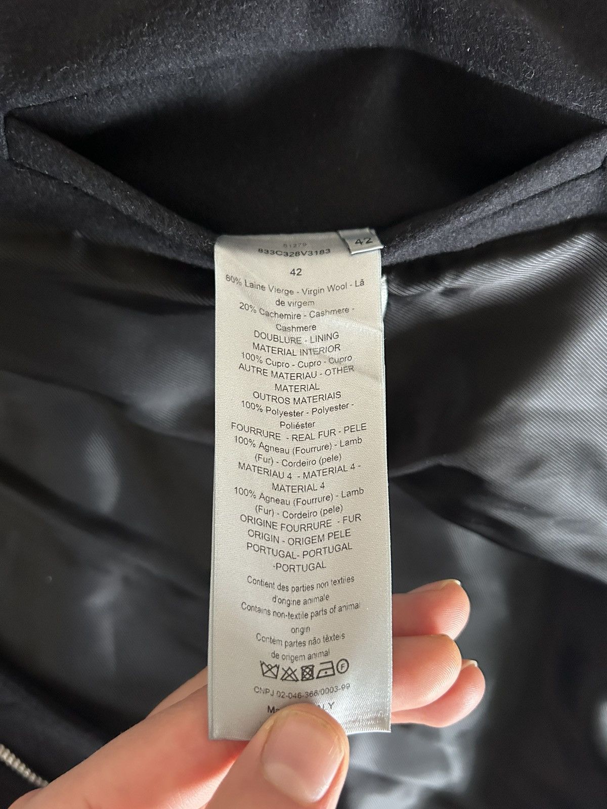 Dior Dior Homme Wool/Cashmere Parka with Fur Collar Size US L / EU 52-54 / 3 - 18 Thumbnail