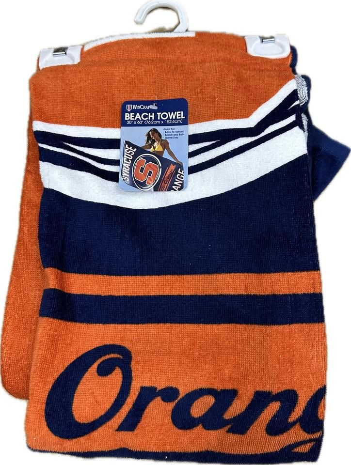 Designer Syracuse Orange Football Beach Towel Size ONE SIZE - 3 Thumbnail