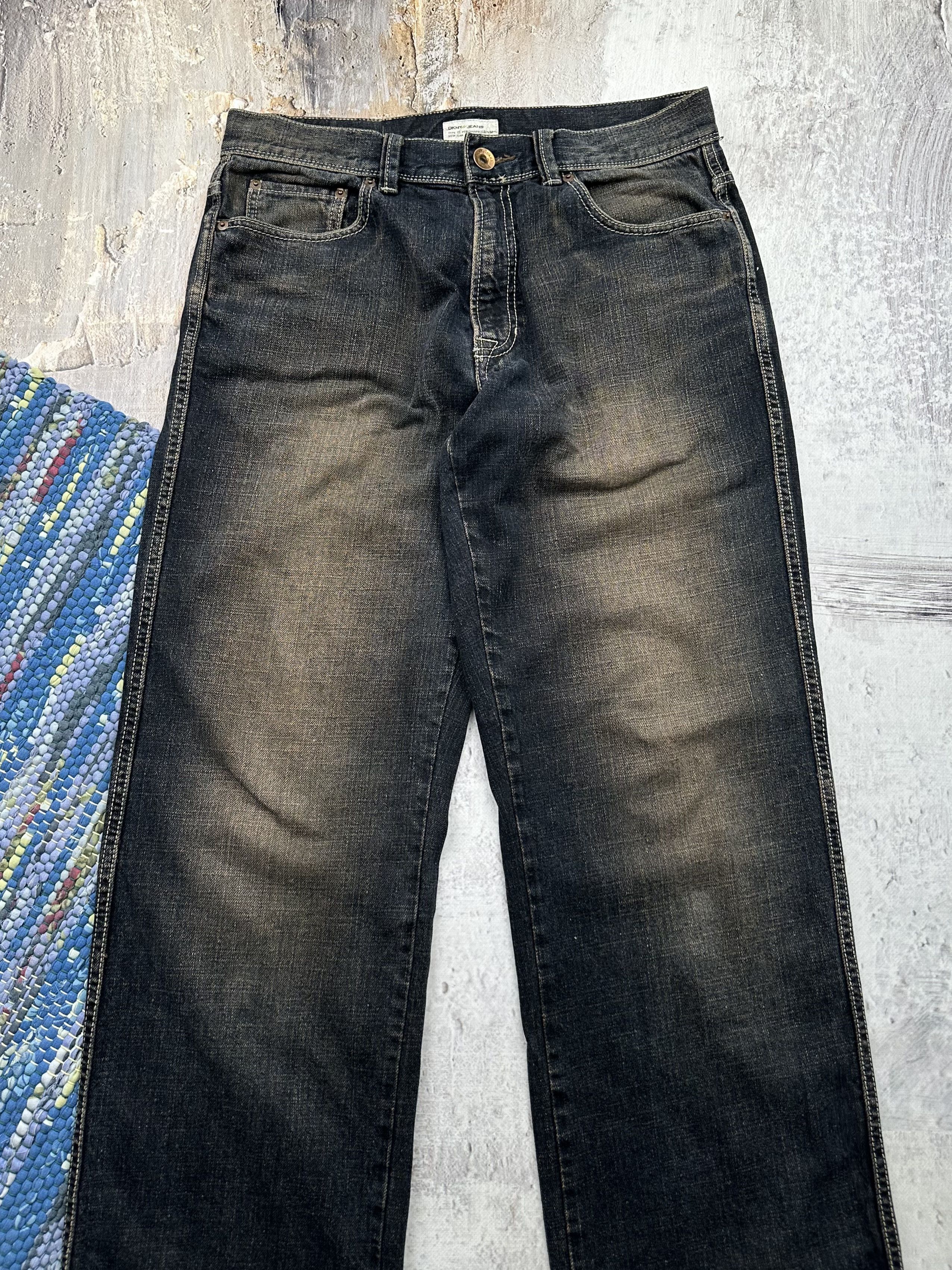 DKNY DKNY Vintage Faded Baggy Jeans A570(213) Size US 32 / EU 48 - 2 Thumbnail