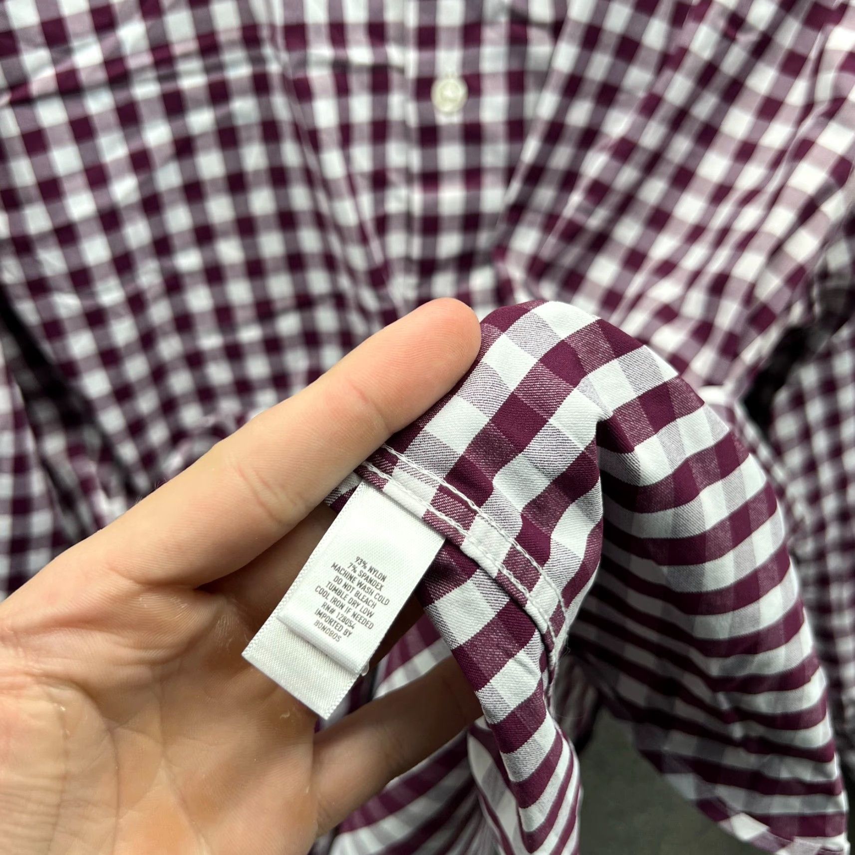Bonobos VINTAGE Bonobos Shirt Men XXL Purple Check Button-Down Slim Fit Casual/Business/Formal Wear Size US XXL / EU 58 / 5 - 4 Thumbnail