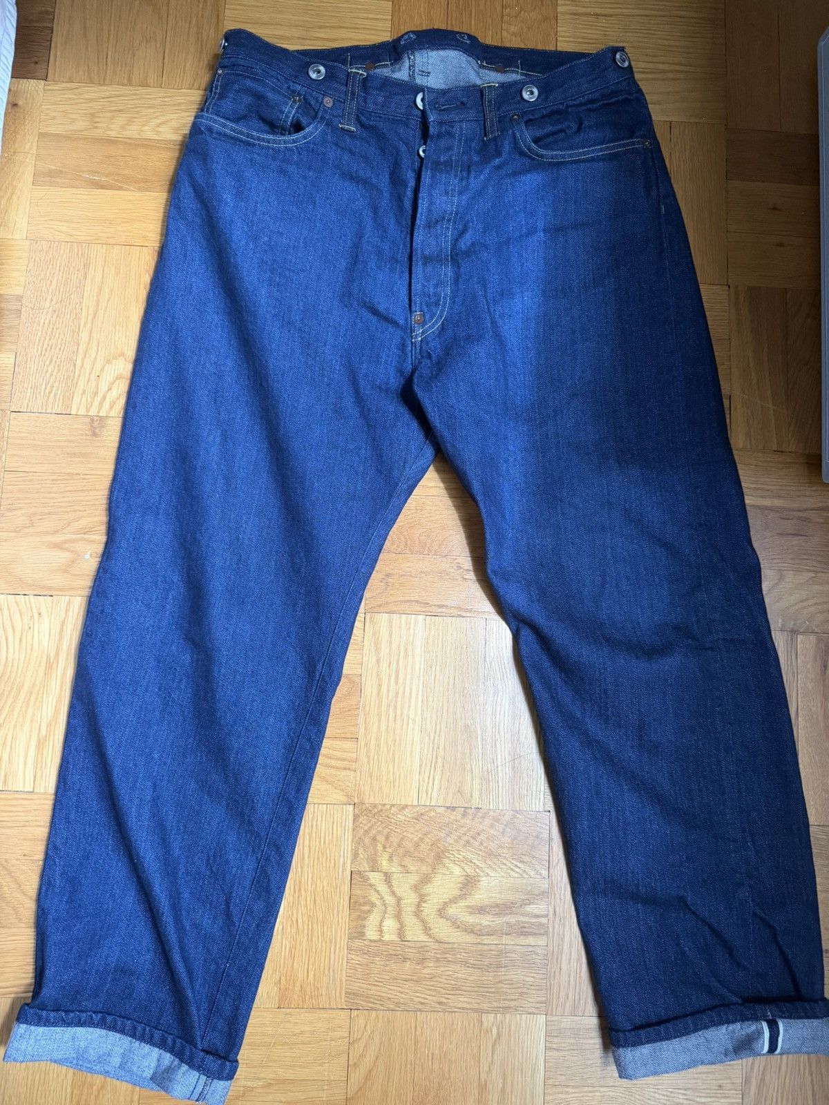 A.PRESSE A.Presse no.22 washed wide denim pants Size US 32 / EU 48 - 1 Thumbnail