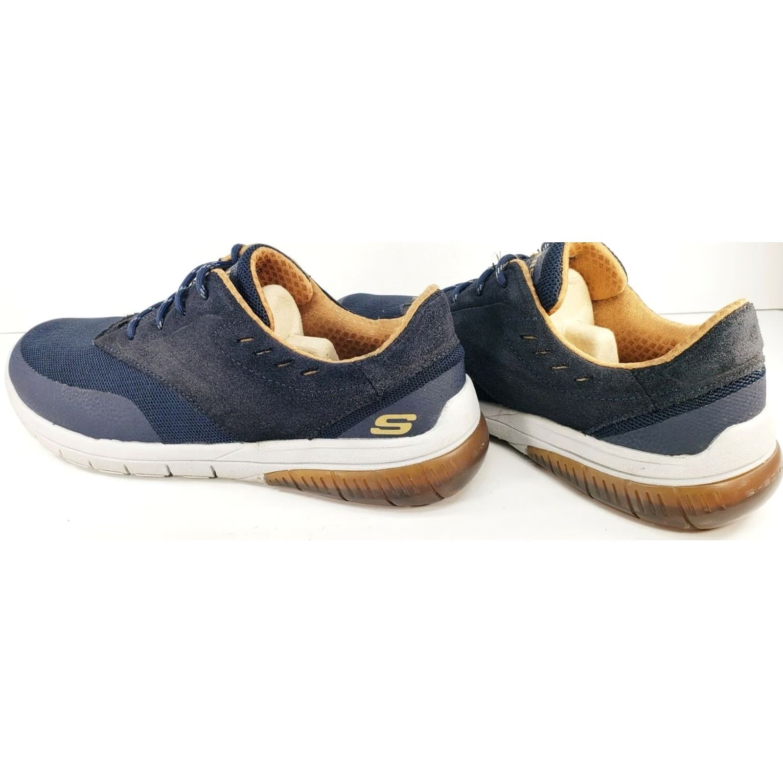 SKECHERS Skechers Relto-Meson Oxford Men's Size 11M Navy Blue Oxford Casual Mens Shoes Wide M Blue Size US 11 / EU 44 - 7 Thumbnail