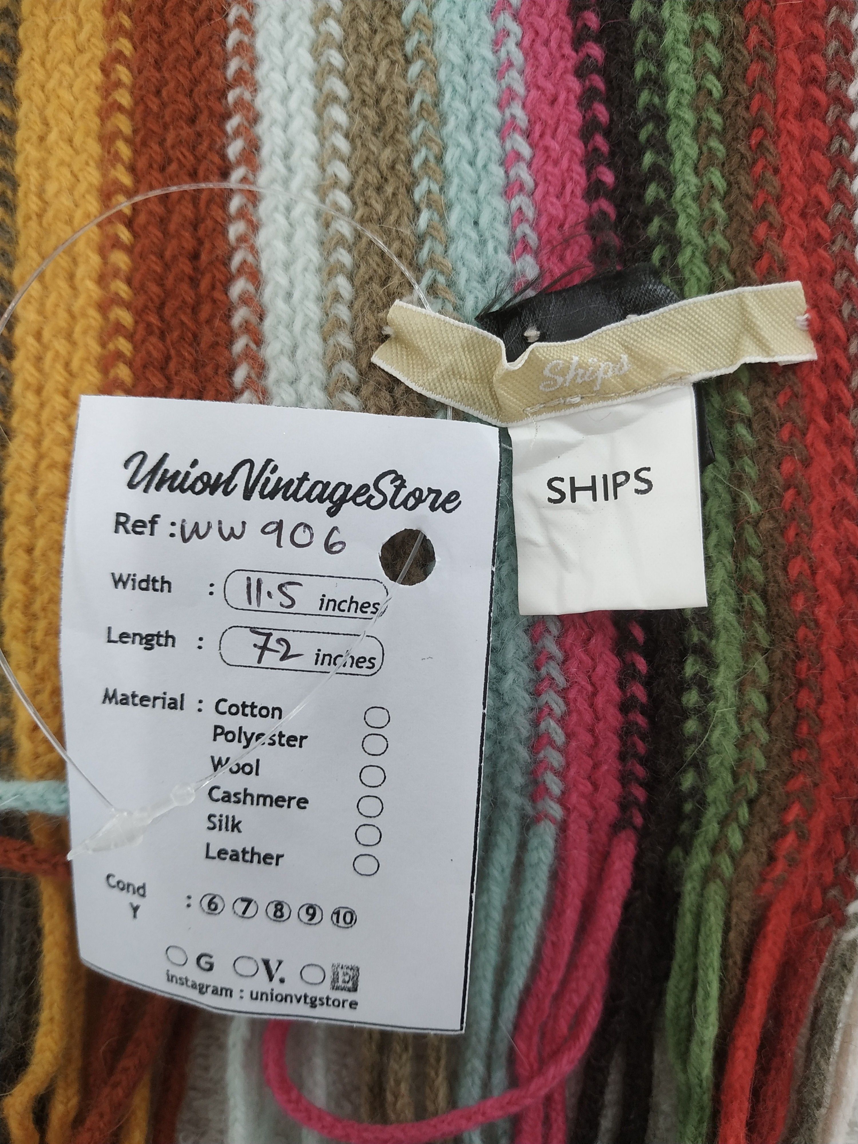 SHIPS × Vintage Ships Scarf / Muffler / Neckwear - WW906 Size ONE SIZE - 4 Thumbnail