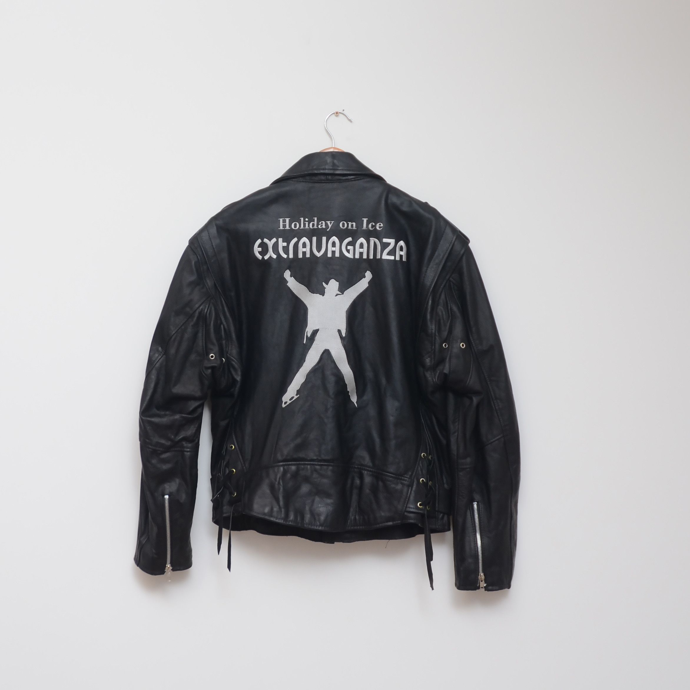 Vintage VINTAGE Made in France BLACK MOTORCYCLE LEATHER BIKER JACKET Size US M / EU 48-50 / 2 - 5 Thumbnail