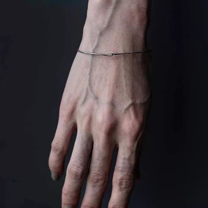 DETAJ Detaj Distressed Seed Thin Bangle 17cm Wrist Size ONE SIZE - 2 Thumbnail