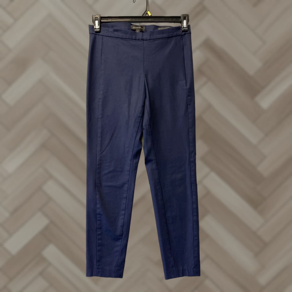 Banana Republic Banana Republic Devon Pants Women 6 Navy High Rise Office Career Dress Pants City Preppy Womens Size 28" / US 6 / IT 42 - 1 Thumbnail