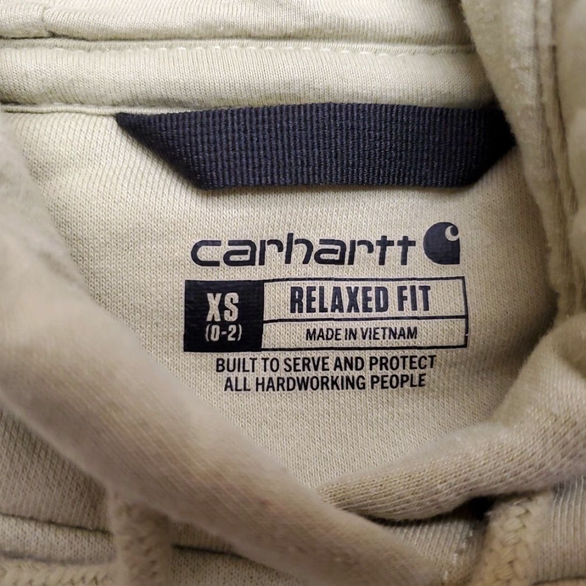 Carhartt VINTAGE Carhartt Hoodie Womens XS Green Relaxed Fit Hooded Sweatshirt Workwear Work Size XS / US 0-2 / IT 36-38 - 5 Thumbnail
