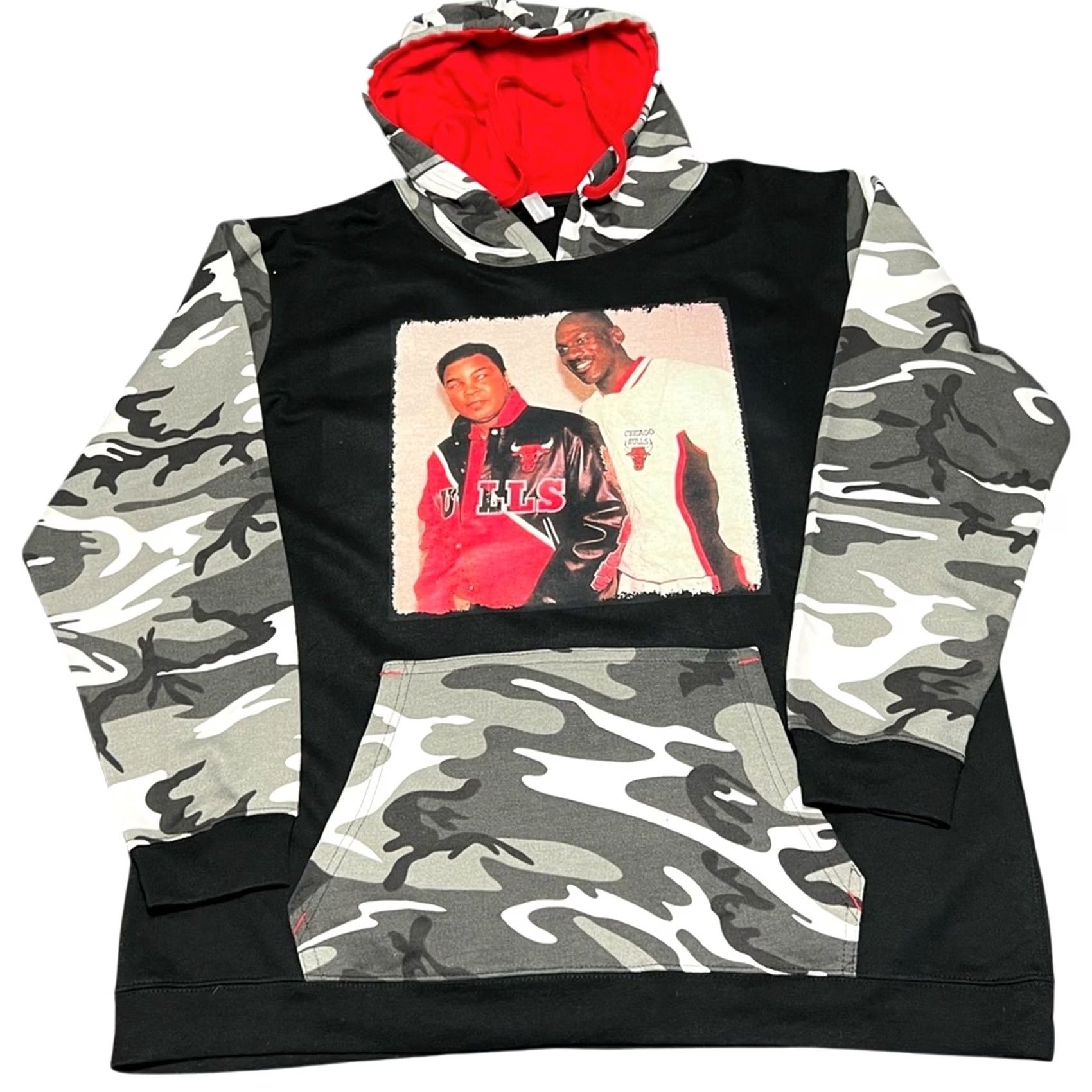 Jordan Brand RARE MJ x ALI Jordan GOATS Bulls Gear Streetwear Camo Hoodie XL NEW Black Size US XL / EU 56 / 4 - 2 Thumbnail